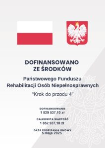 Plakat PFRON - projekt Krok do przodu 4